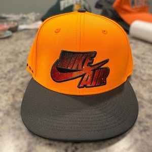 Nike True Nike Air Galaxy Snapback Cap Bright Orange Hat